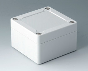 PC enclosure, (L x W x H) 84 x 82 x 55 mm, light gray (RAL 7035), IK08, C7008012