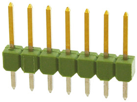 Złącze szpilkowe 7-pinowe raster: 2.54mm -rzędowe TE Connectivity Przewlekany 3.0A