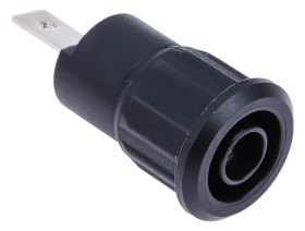 Gniazdo bananowe Żeński Wypustka typ Gniazdo bananowe Czarny 24A Staubli rozmiar 4 mm