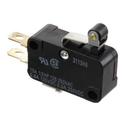 Omron V-155-1A6 Snap Acting Limit Switch 15A 250VAC SPDT Hinge Lever