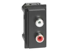 LIVING NOW Gniazdo RCA - 1 moduł - czarne KG4269R LEGRAND