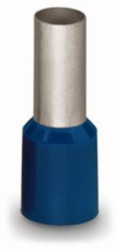 Insulated wire end ferrule, 16 mm², 28 mm/18 mm long, DIN 46228-4, blue, 216-210