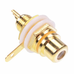 Yellow Gold Plated RCA Phono Socket