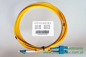 Patchcord ÅwiatÅowodowy LC-SC OS2 9/125Âµm SM duplex dÅ.5m