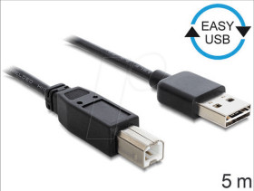 85553 USB 2.0 cable, A plug to A plug, 5 m