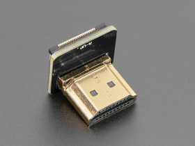 Adafruit DIY HDMI Cable Parts - Right Angle (L Bend) HDMI Plug Adapter