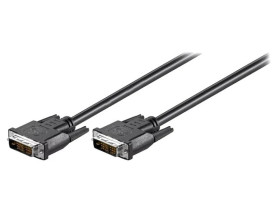DVIMM181/2 Kabel DVI-D (18+1) wtyk,z obu stron 2m czarny
