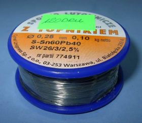Sn60Pb40 SW-26 Q 0,25 100g CYNEL SPOIWO