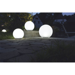 Heitronic 35421 Boule Solar Light Sphere LED 0.2W Monochrome White