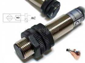 Czujnik indukcyjny TIA1202Z (230VAC, NO, 2P M12 )
