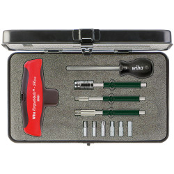 Wiha 29234 TorqueVario&#xAE;-S T Screwdriver Set, 11 Piece