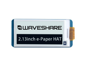 Waveshare 250x122, 2.13inch E-Ink display HAT for Raspberry Pi