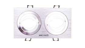 Oprawa Punktowa 2X50w Gx5,3 Iiikl. 12V Ip20 Seidy Ct-Dtl250-Al Aluminium...