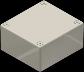 Aluminum die cast enclosure, (L x W x H) 60 x 55 x 30 mm, silver, IP54, AL 1.0