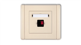 Flexi Gniazdo Głośnikowe Pojedyncze Beżowy 1Fgg-1