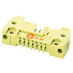 Pin header, 6 pole, pitch 2.54 mm, straight, beige, 09195067904