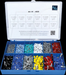 Assortment of insulated wire end ferrules, 0.14 - 16 mm², 2110 p