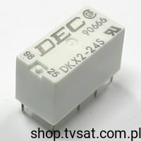 DKX2-24S Relay 24VDC 2A Coil 1440 Ohm THT DEC