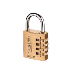 ABUS 32163 165/40 40mm Solid Brass Body Combination Padlock (4-Digit) Carded