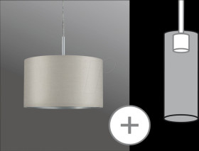 60352 URail shade Tessa DecoSystems, 255 mm, light grey