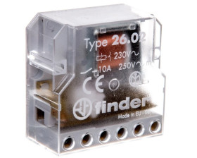 Przekaźnik bistabilny dopuszkowy 2 kanałowy 2Z 10A 230V AC 26.02.8.230.0000