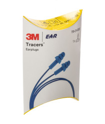 Zatyczki do uszu Wielorazowe, 29dB, kolor: Niebieski, materiał: Elastomery termoplastyczne, 3M E.A.R CE, EN 352-2