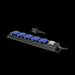 Przedłużacz warsztatowy bryzgoszczelny z wyłącznikiem 2P+Z przewód gumowy H05RR-F OR-AE-13159/3M