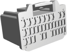 Złącze samochodowe 31-pinowe TE Connectivity 3-rzędowe Męski MULTILOCK 40 III Obudowa złącza samochodowego