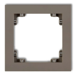 DECO Ramka pojedyncza DECO Pastel Matt czekoladowy 49DR-1