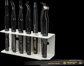 5-170 SMD tweezer set 11 pcs., ESD, with ESD tool holder