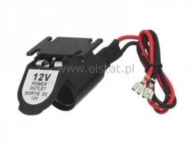 Gniazdo zapalniczki samochodowej z klapką