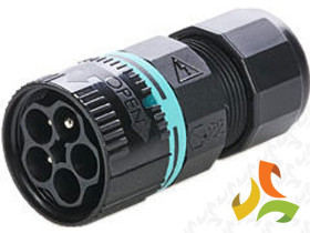 Złączka hermetyczna wtyk mini 5-torowy przewód okrągły D7-12mm IP68 THB.387.A5A TECHNO LUMIQON
