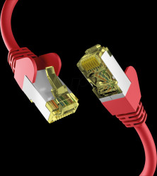 EC020200050 Patch cable, Cat.6a, S/FTP PiMF, 1.5 m, red