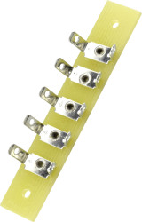 TRU COMPONENTS Listwa złączy do lutowania jednorzędowo Ilość pinów 5 epoksyd (D x S x W) 59 x 10 x 1.6 mm 1 szt.