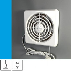 Wentylator domowy Classic 150 przewód z wtyczką, fi 150 mm, kolor biały