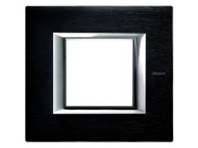 AXOLUTE Ramka 1 pojedyncza prostokątna POZIOMA 2 moduły szczotkowany antracyt HA4802XS LEGRAND