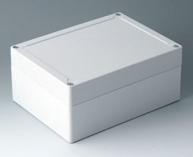 PC enclosure, (L x W x H) 202 x 152 x 90 mm, light gray (RAL 7035), IK08, C7021072
