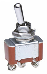 Przełącznik (Wł.)-wył.-(wł.) średnica wycięcia 12.5mm SPDT NKK Switches Montaż panelowy długość przełącznika 17.5mm