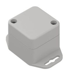 ZP45.45.40SUJp-IP67 TM ABS-PC - Obudowa hermetyczna ZP45.45.40 jasny dół z uszami - bezbarwna góra z uszczelką zalewaną i tulejk