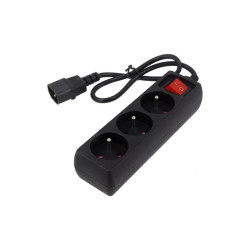 Adapter zasilania C14 do UPS 3gn 60cm rozgałęźnik przejście IEC 10A z wył