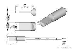 Grot C470012 do rączek JBC T470 i HT470