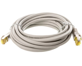 Kabel krosowy patchcord S/FTP (PiMF) kat.6A LSZH szary 5m 91621