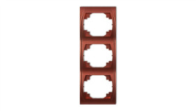 Logo Ramka Pionowa Potrójna Brązowy Metalik 9Lrv-3