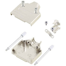 MH 6560-0136-01 D-SUB Housing 9-Pin Metal 180&#xB0; Silver