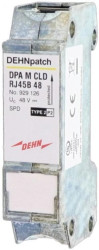 Ogranicznik przepięć Typ T2 DEHNpatch, z 2 gniazdami RJ45 929126