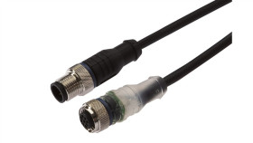 Kabel Konfekcjonowany Obustronny Złącze M12 Żeńskie 4-Pinowe Proste M12...