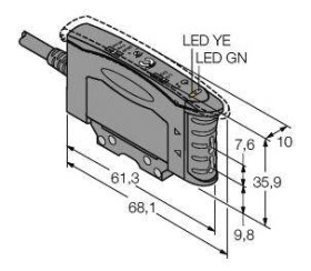 Czujnik światłowodowy Turck D10AFPY 3073121 1 szt.