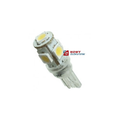 Dioda LED T10 5SMD5252 White 10-30V (12V,24V) biała