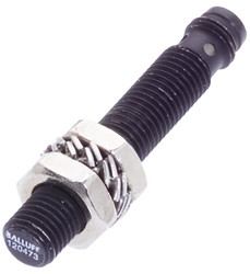Czujnik zbliżeniowy M8 Indukcyjny 1,5 mm BALLUFF Wpuszczany 10 → 30 V DC długość 65mm Gwintowany