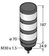 Kolumna sygnalizacyjna Turck TL70GYR 3092341 1 szt.